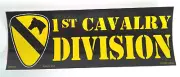 1ST CAVALRY DIVISION US ARMY (9-3/4") Military Bumper Sticker BM0016 EE