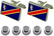 [Select Gifts] Shirt Dress Studs Electric Mechanical Engineers Flag Cufflinks