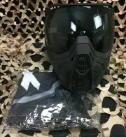 NEW HK Army SLR Paintball Mask - Midnight (Black/Black w/ Smoke Lens)