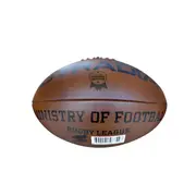 STRADIA Vintage Size 5 Rugby League Ball - Classic Game Series with Genuine Cowhide Leather