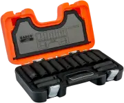 BAHCO DD/S14 14pce METRIC ½” DRIVE DEEP IMPACT SOCKET SET