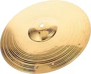 LRXIYODE Practice Splash Cymbal Durable Metal Drum Set Accessory for Jazz Drums Smooth Edges Performance for Practice Sessions
