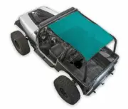 SpiderWebShade Mesh Bikini Top-Teal, for Jeep YJ; SWS-SHDTOP-01-YJ-TEL