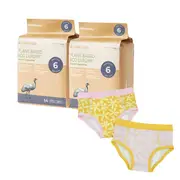 Ecoriginals Toilet Training Pack 2 X 14 Pack Junior Nappy Pants 16kg+ + Training Pants 2 Pack -Daisy - 3 - 4Y