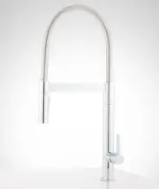 Mirabelle Ocala 1.75 GPM Single Hole Pre-Rinse Pull Out Kitchen Faucet - Chrome