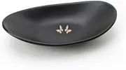 [Binoster] Black Ring Dish Centerpiece Jewelry Tray Key Tray Organizer for entryway, Dresser Decor Key Dish Jewelry Bowl Decorative Dish
