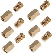 Zerodeko Brake Line Connector Kit Reverse Automotive Replacement Brake Line Fittings Durable Brake Line Pressure Unions for Versatile Use