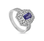 1.40 CT Round Lab Grown Diamond Anniversary Gift 10K White Gold Wedding Ring