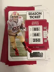 8x GEORGE KITTLE 2021 Panini Contenders Football LOT #89