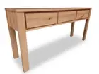 Grove Australian Hardwood 3 Drawer Hall Console Table