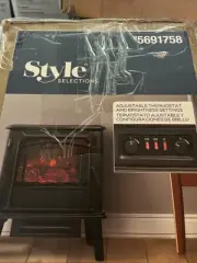 Style selections, 19 inch infrared electric fireplace 2 Settings . Cool Touch