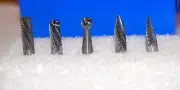 5 Pcs. M.A Ford Series 71 Edge Hog 1/4" (Head) x 1/4" (Shk) Miniature Bur Set