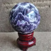 3.07 LB Natural Smooth Dream Amethyst Quartz Crystal Sphere Ball Healing