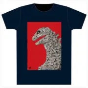 Shinji Nishikawa Gojira Hyakutai Dark Navy T-Shirt LTD TOHO Godzilla Store Japan