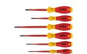 Wiha Screwdriver Set SoftFinish SlimFix 6 Pieces Screwdriver Set Electrician