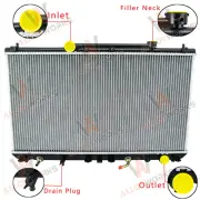 16MM Core Radiator For 1997-2002 1998 TOYOTA Camry SXV20R 2.2L 4Cyl AT/MT