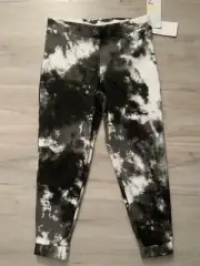Z by Zella Girls 5-6 Black/White Tie dye Sweatpants Lounge joggers