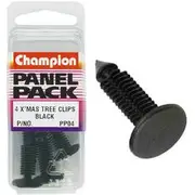 Champion Panel Pack Christmas Tree Clips PP04, Black