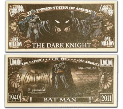 The Dark Knight & Batman Novelty Bank Note