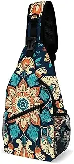 [FZQVSGW] Crossbody Sling Bag Golf Course And Tree Backpack Sling Bag Travel Hiking Chest Bag Shoulder Bag Daypack
