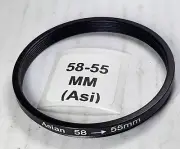 58-55mm Step-Down Stepping Lens Filter Converter Adapter Ring 58mm-55mm E58-E55