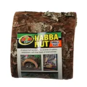 Zoo Med Habba Hut Natural Half Log Shelter available in 6 sizes