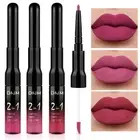 3 piezas de rosa rojo ciruela cálido rosa arándano intenso tinte labial delinead