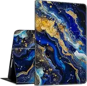 Case for Samsung Galaxy Tab S6 Lite 10.4 Inch 2022/2020 Model (SM-P610/P613/P615/P619) PU Leather Slim Folio Lightweight Smart Cover with Auto Wake/Sleep Case for Galaxy Tablet S6 Lite,Blue Marble