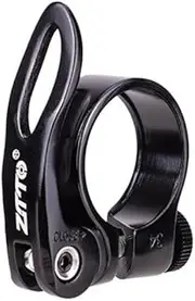 Bike Seat Post Clamp Quick Release Ultralight Bicycle Seat Post Clamp 28.2 31.8 34.9mm Aluminum Alloy MTB Road Bike Seatpost Clamp Saddle Lock Seat Clamp(Black 31.8mm)