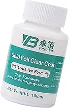 TOOYFUL 100ml Gilding Craft Gold Glue for Metal Sheets Gilding Crafting, Glass, Water