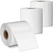3 Rolls Label Tape Thermal Label Tape Label Print Stickers 1.57''x1.18''(40x30mm) Waterproof Labels Self-Adhesive Label Tape for Label Printers 240 Label Per Roll