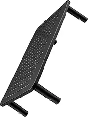 Height Adjustable Computer Monitor Riser Ergonomic Desktop Stand with Heat Sinking for Optimal Airflow Space Saving Organizer for Monitors and Laptops Tool Assembly Stylish Design