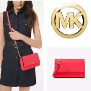 Michael Michael Kors Jet Set Coral Reef Saffiano Leather 3-in-1 Crossbody Bag
