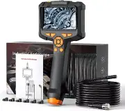Camera with Light, 8mm IP67 Waterproof Borescope Inspection Camera, 4.3 Inch IPS