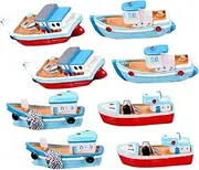 DOITOOL Fishing Ship Model Nautical Decorations Resin Boat Ornaments for and Girls