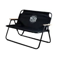 在飛比找松果購物優惠-MCED 雙人折疊椅《黑》3J7101/折疊椅/摺疊椅/登山