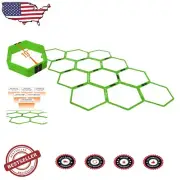 Hexagon Agility Hurdles with Easy Connector Clips – Ideal for Sports Training