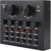 Sound Card, V8 Multifunctional Live Sound Card Intelligent Volume Adjustable Multiple Funny Sound Effect