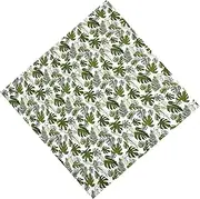 SWOOMEY 1Pc Cotton Bath Towel Soft Breathable Bathrobe with Leaves Design Quick Dry Lightweight for Newborns and Shower Present