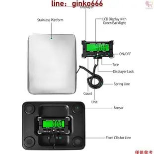 【壹釐米工具】不鏽鋼地磅秤 200kg量程0.05kg精度一件式可收納電子秤 液晶背光/自動關機/數據保持/去皮/計數