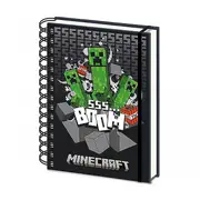 Minecraft 3D & Lenticular A5 Wirebound Notebook Multicoloured One Size