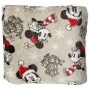 5'x6' NWT Disney MINNIE MICKEY MOUSE CHRISTMAS The Big One Plush Throw Blanket