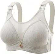 [Generic] Sports Bras Underwire Sagging Bra Bras for Senior Women Posture Correcting Bra Breathable Bras Plus Size Sports Bra for Women
