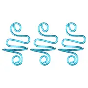 3Pcs Crochet Ring Adjustable Crochet Tension Handmade Yarn Ring Light Blue