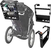 LJOWJVA Golf Club Holder for Strollers | Universal Toddler Golf Caddy Attachment | Spark Early Golf Passion & Family Bonding | Golf Accessories for Parents | Ideal Gift for Golf-Loving Families