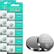10 Pcs CR2450 Coin Button Cell Lithium Batteries Retail Pack Compliant with Coin Battery Safety Standards 2020