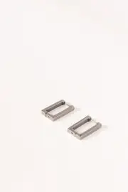 [PUP38] Laurie Earrings - Silver Silver