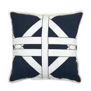 Coast To Coast Home 48cm Gabriel Cotton Cushion Blue/White