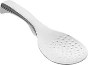 BEBEMOKO Stainless Steel Rice Paddle Spoon Non Stick Heat Resistant Kitchen Scoop for Easy Serving Compact Design for Rice Mashed Potatoes and More