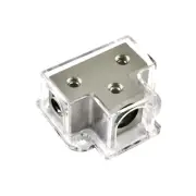 4 Gauge Input to 2 x 8 Gauge Output Power or Ground Distribution Block